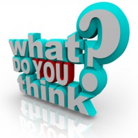 3d Grafik mit Schriftzug what do you think